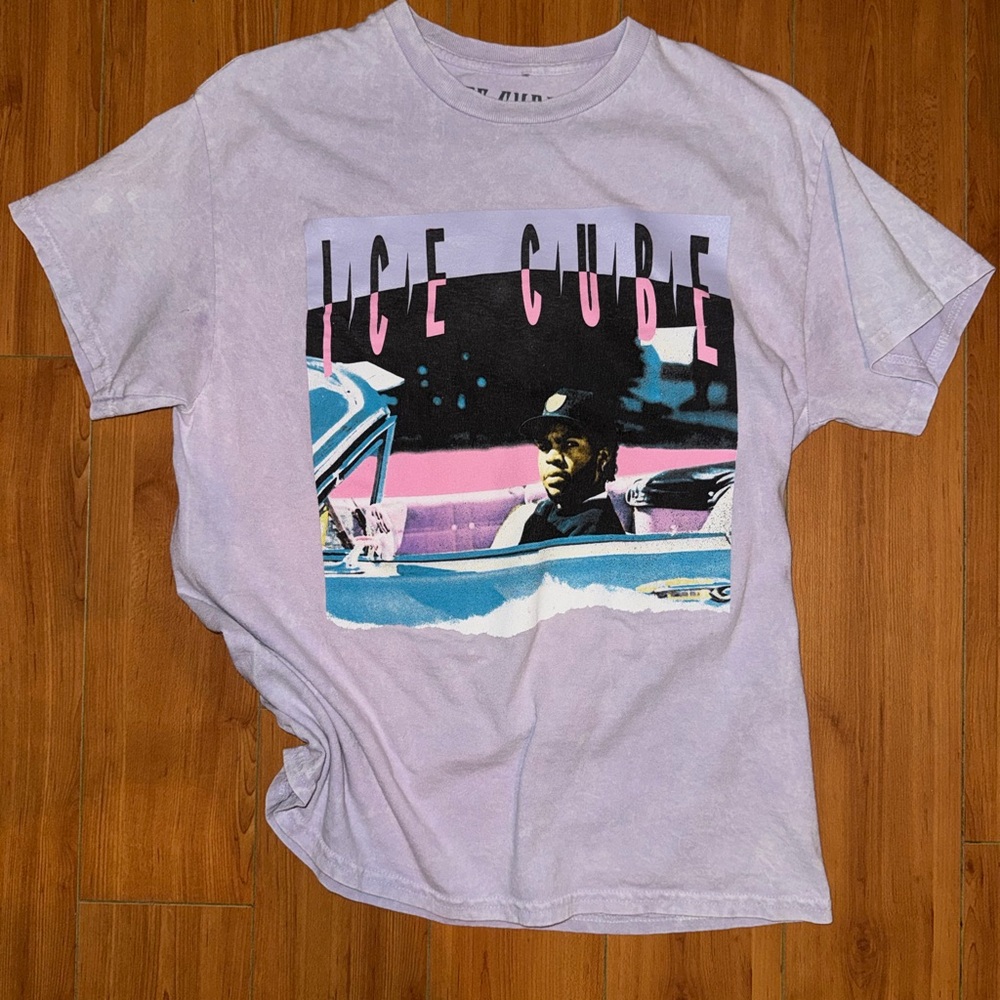Graphic Print Purple T-Shirt